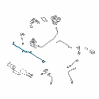 OEM 2009 Ford Explorer Vent Tube Diagram - 6L2Z-9E616-A