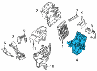 OEM 2018 BMW X3 B+ Distributor, Rear Diagram - 61-14-6-841-702