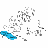 OEM Lexus ES350 Pad Sub-Assembly, Rear Seat Diagram - 71503-33170