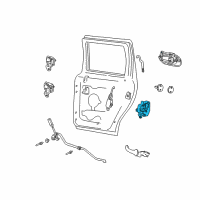 OEM 2007 Lincoln Navigator Latch Assembly Diagram - 6L3Z-1626412-C