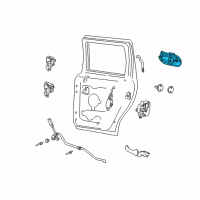 OEM 1997 Ford Expedition Handle, Outside Diagram - 5L1Z-7826604-AAPTM