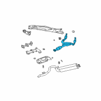 OEM 2007 Jeep Liberty Converter-Exhaust Diagram - 52129439AE