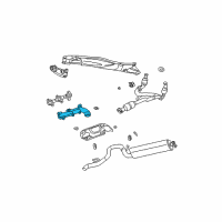 OEM 2010 Jeep Liberty Exhaust Manifold Diagram - 53013692AB