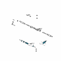 OEM 2005 Lexus LX470 Gasket Kit, Power Steering Gear(For Rack & Pinion) Diagram - 04445-60090
