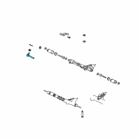 OEM Toyota Land Cruiser Outer Tie Rod Diagram - 45047-69115