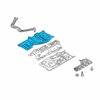 OEM Nissan 370Z Floor Front Diagram - G4320-1EAMA