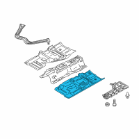 OEM 2017 Nissan 370Z Floor Front Diagram - G4321-1EAMA