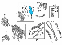 OEM Jeep Gladiator Gasket-Chain Case Cover Diagram - 68504391AA