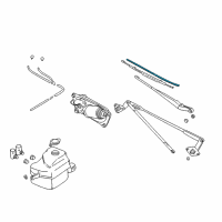 OEM 2004 Chevrolet Tracker Wiper, Windshield Diagram - 91174722