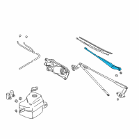 OEM 2003 Chevrolet Tracker Arm Asm, Wiper, RH (On Esn) Diagram - 91174719