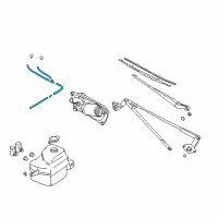 OEM Chevrolet Tracker Hose Asm, Washer (On Esn) Diagram - 30020898