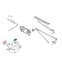 OEM 2003 Chevrolet Tracker Cap, Windshield Washer Solvent Container Diagram - 96052157