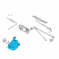 OEM 2003 Chevrolet Tracker Tank Asm, Washer (On Esn) Diagram - 91175070