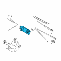 OEM 1999 Chevrolet Tracker Motor & Bracket Asm, Wiper (On Esn) Diagram - 91174716