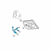 OEM 2007 Scion tC Socket & Wire Diagram - 81555-21230