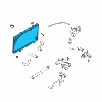 OEM 2004 Chrysler Sebring Engine Cooling Radiator Diagram - MR597141
