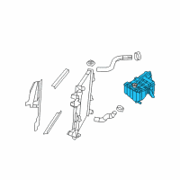 OEM Jeep Grand Cherokee Bottle-COOLANT Recovery Diagram - 55116873AE