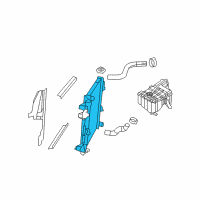 OEM 2008 Jeep Grand Cherokee Engine Cooling Radiator Diagram - 55116858AA