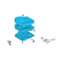 OEM Lexus Front Seat Set Diagram - 71001-50U50-A0