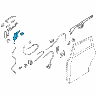 OEM 2017 Nissan Quest Remote Control Assembly-Slide Diagram - 82504-1JA0C