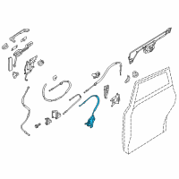 OEM 2013 Nissan Quest Door Lock Actuator Motor, Rear Right Diagram - 97940-1JA0A