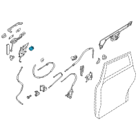 OEM 2015 Nissan Quest Slide Door Lock Actuator, Right Diagram - 82550-1JA0A