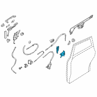 OEM 2015 Nissan Quest Lock Assy-Rear Door, Rh Diagram - 82502-1JA1B