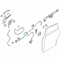 OEM 2015 Nissan Quest Cable Assy-Slide Door Lock Diagram - 82522-1JA0B