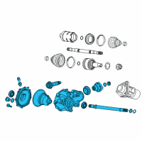 OEM 2018 Cadillac ATS Carrier Assembly Diagram - 23317167