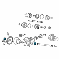 OEM 2017 Cadillac CTS Axle Seal Diagram - 15919548