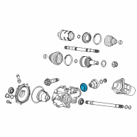 OEM 2017 Cadillac CTS Rear Seal Diagram - 23270117