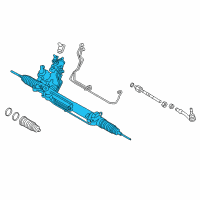OEM 2012 BMW 750i Exchange Hydro Steering Gear, Active Steering Diagram - 32-10-6-795-225