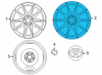 OEM 2022 Toyota GR86 Wheel, Alloy Diagram - SU003-09471