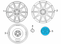 OEM 2018 Toyota 86 Center Cap Diagram - SU003-00797