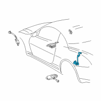 OEM 2004 Lexus SC430 Antenna, Tire Pressure, Rear RH Diagram - 89767-24011