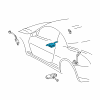 OEM Lexus Receiver Assy, Tire Pressure Monitor Diagram - 89760-24041