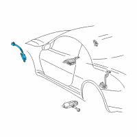 OEM 2002 Lexus SC430 Antenna, Tire Pressure, Front RH Diagram - 89765-24011