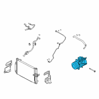 OEM 2014 Nissan 370Z Compressor - Cooler Diagram - 92600-6GK0A