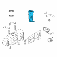 OEM 2005 Dodge Ram 2500 Fuel Pump Module/Level Unit Diagram - RL134555AA