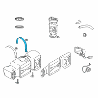 OEM 2003 Dodge Ram 1500 Strap-Fuel Tank Diagram - 68299820AA