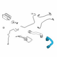 OEM 2015 Ford Fiesta Crankcase Breather Hose Diagram - CM5Z6A664C