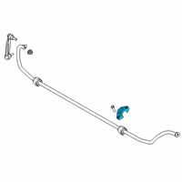 OEM 2021 Toyota GR Supra Stabilizer Bar Bracket Diagram - 48832-WAA01