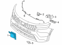 OEM Kia Sorento Unit Assembly-Front RADA Diagram - 99110P2000