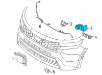 OEM 2021 Kia Sorento Ultrasonic Sensor As Diagram - 99310F6000DU2