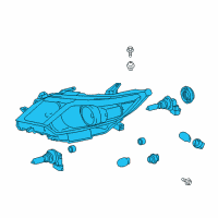 OEM 2012 Toyota Camry Composite Headlamp Diagram - 81150-06800