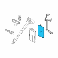 OEM 2016 Honda Pilot Control Module, Powertrain Diagram - 37820-RLV-317