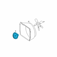 OEM Jeep Wrangler Clutch-Fan Diagram - 68065080AA