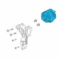 OEM 2008 Chevrolet Trailblazer Alternator Diagram - 15288860