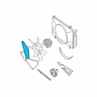 OEM 2000 Nissan Xterra Compressor Belt Diagram - 11920-4S100