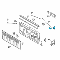 OEM Toyota Tacoma Lock Assembly Diagram - 65780-04040